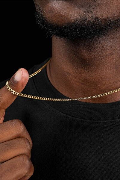 Bluem Paslanmaz Çelik Ince Arpa Zincir - Ithal Kararmaz Zincir Kolye