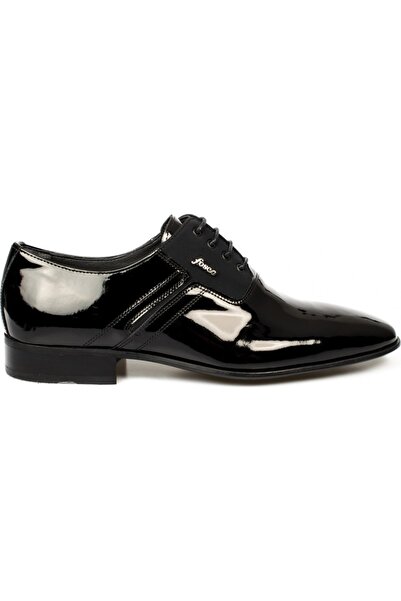 Fosco Erkek Siyah Rugan Klasik  Ayakkabı