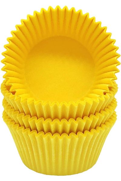 L'Opaline Mini Size Yellow Muffin Truff Chocolate Cake Brownie Mold 35X20 mm Approx. 200 Pieces