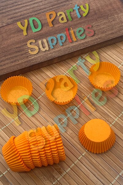 L'Opaline Takribi 200 Adet Mini Boy Turuncu Muffin Truff Çikolata Kek Brownie...