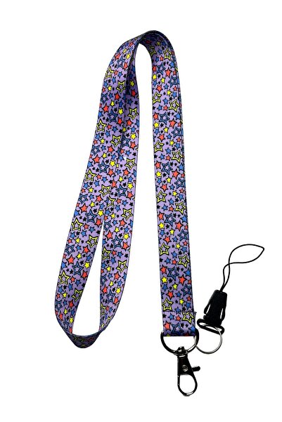 StormiStoretr Renkli Yıldızlar Boyun Ipi Telefon Askısı