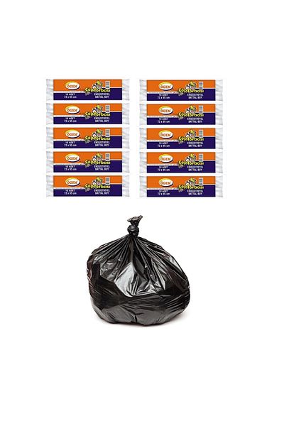 Ögem Industrial Garbage Bag Large Size 72x95 Cm 10 Pieces 400 Gr X 10 Packs