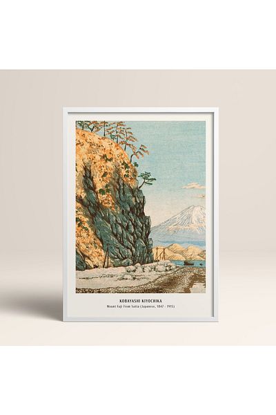 HOMEPACK Επιτραπέζιο Πλαίσιο Ιαπωνικού Στιλ Nanbara Sakujiro 30x40cm 40x60cm 50x70cm Μαύρο Λευκό Ξύλο Jpn041