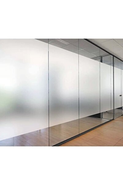 krt fol Balkon Camı Kaplama Folyosu 122cmx8mt Buzlu Cam Filmi Kendinde Yapışkanlı Koyu Gri Özel Üretim