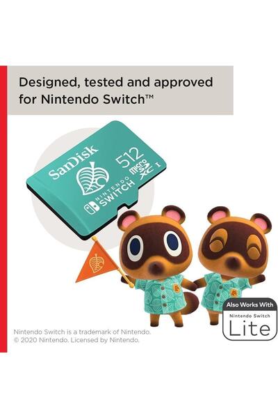 SanDisk Nintendo Switch 512Gb Licensed Memory Card