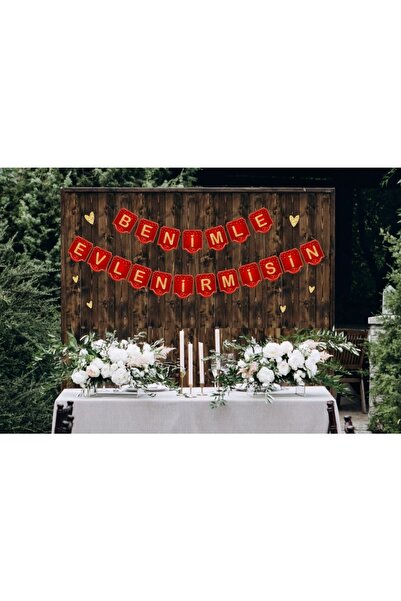 Big Party Karton Yazı Benimle Evlenir Misin?