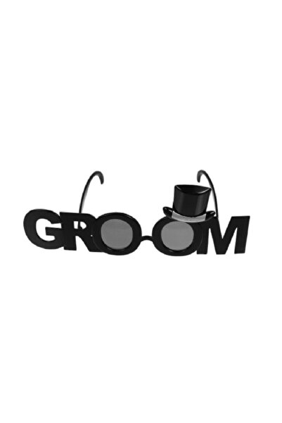 Happyland Parti Gözlüğü Groom Yazılı Eğlenceli Damat Gözlüğü Bekarlığa Veda K...