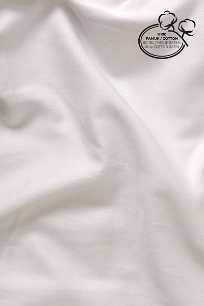 Tuğba Kuğu Cotton Satin Sheet - Baby Size (120X180) - Non-Elastic