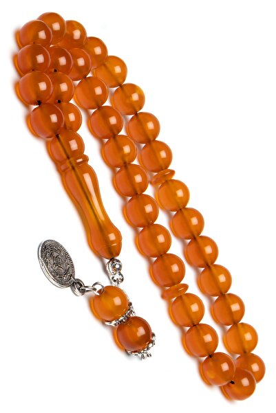 OTTOTESBİH Ottoman Powder Amber Rosary - Globe Cut Shades