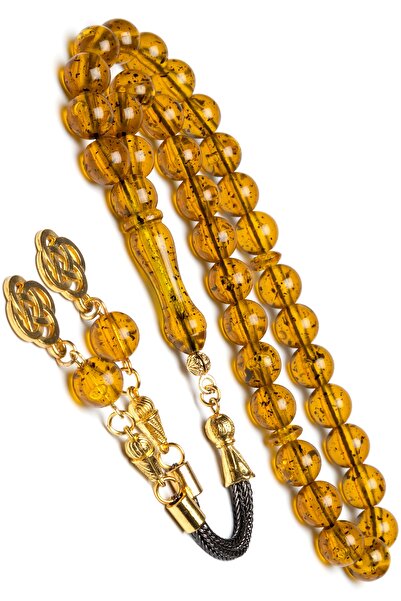 OTTOTESBİH Куля зріз чай фосильний порошок бурштиновий чотки