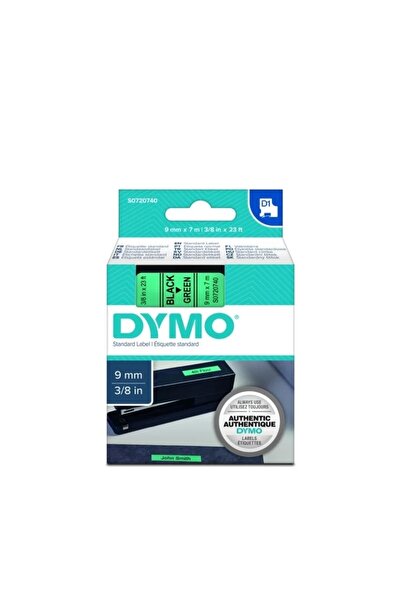 Dymo D1 Yedek Şerit 9mmx7m Yeşil/siyah 40919