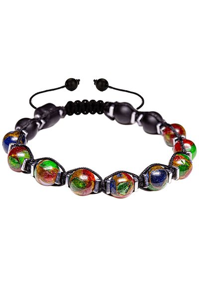 Tesbih Atölyesi Certified Opalite - Hematite - Onyx Stone Bracelet - Special Design
