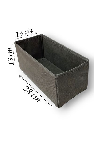 Balkan Room Anthracite 3-Piece Drawer Organizer Set - Multi-Purpose Cabinet Box Set