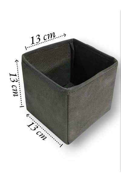 Balkan Room Anthracite 2-Piece Drawer Organizer Set - Multi-Purpose In-Cabinet Box Set ( 13*13*13 )