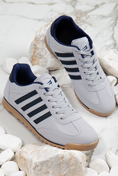 Rona Gifts Чоловічі сірі сучасні дизайнерські зручні кросівки з м'якою підошвою для повсякденного носіння та прогулянок