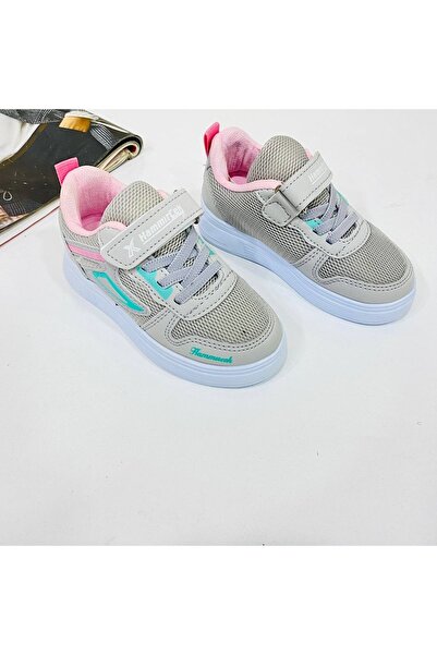 Hammır cek Yeni Sezon Hafif Rahat Orijinal Ortopedi Gri Kız Çocuk Spor Ayakkabı
