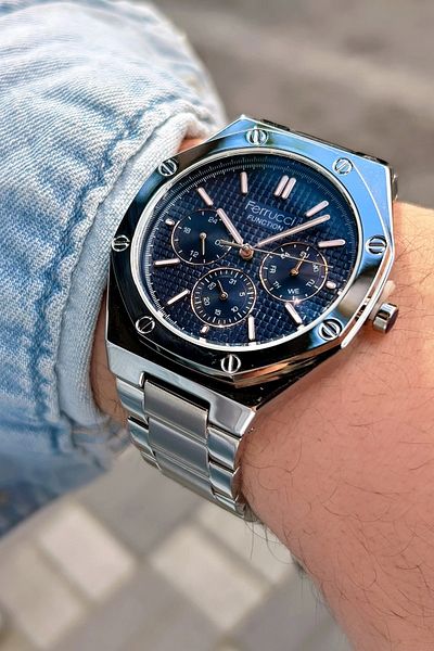 Ferrucci Function Fcf.12715fm.03 Multi-function Men's Wristwatch