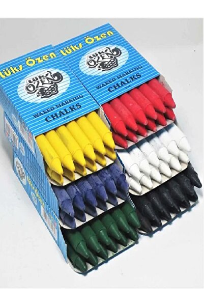 Lüks Özen Yağlı Tebeşir 12'li 1 Kutu Kırmızı