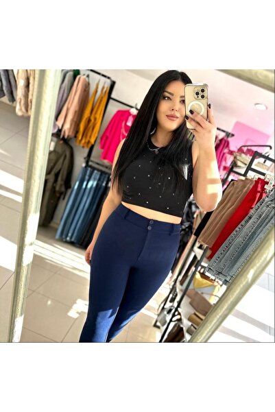 Ferdanur Başaran Büyükbeden Likralı Tam Toparlayıcı Sihirli Pantolon