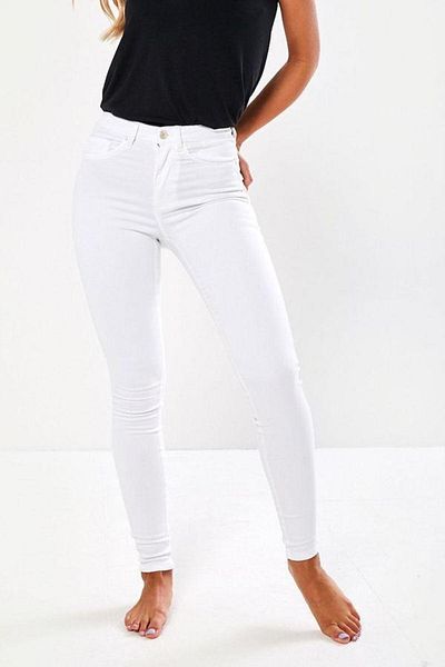 LAMİRAMOOD Γυναικείο τζιν White Royal Skinny Leg High Waist Ultra Elasticity