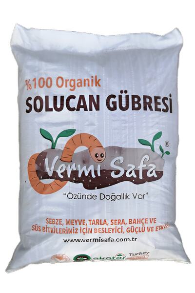 Vermisafa Organik Solucan Gübresi 20 Kg Tarım Bakanlığı Onaylı Tüm Bitkileriniz Için Güçlü Ve Etkili...