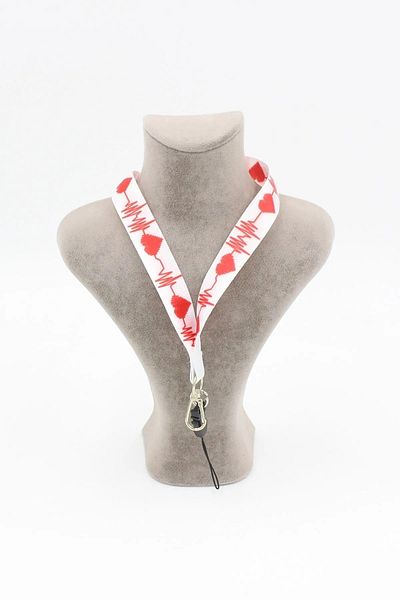 İYİ MODA ECG Heart Rhythm Medical ID Badge Strap Phone Strap Neck Lanyard