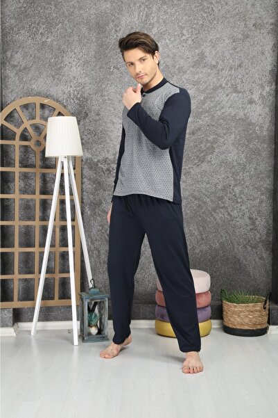 Rimoli %100 Pamuklu Süprem Jakarlı Erkek Pijama Takım 1004
