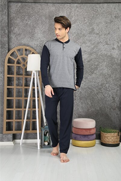 Rimoli %100 Pamuklu Süprem Jakarlı Erkek Pijama Takım 1004