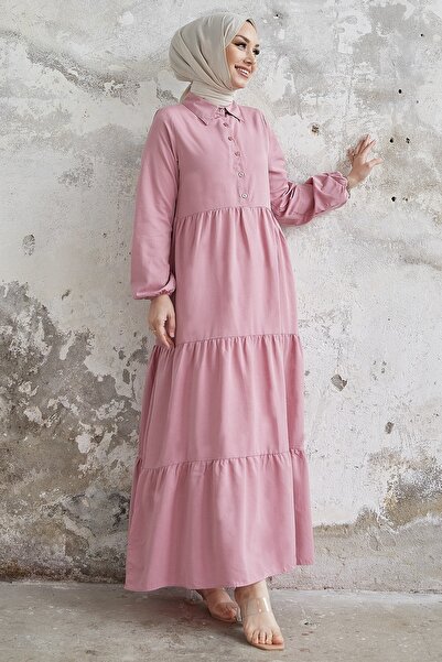 InStyle Košilový límec Albera na knoflíky - Dusty Rose