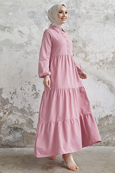 InStyle Košilový límec Albera na knoflíky - Dusty Rose