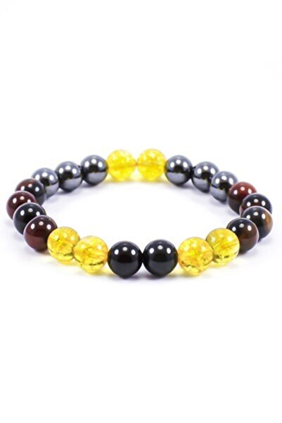 Lalibo الحجر الطبيعي النساء الرجال وفرة وفرة عملة سوار العقيق الهيماتيت سيتري...