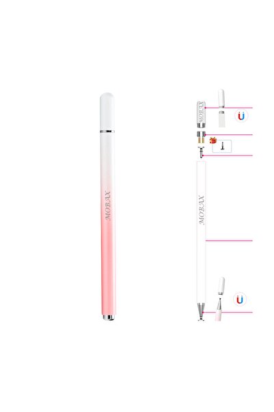 UnDePlus Dokunmatik Tablet Telefon Kalemi +1 Yedek Uç Renk Geçişli Passive Stylus Bilgisayar Kalem