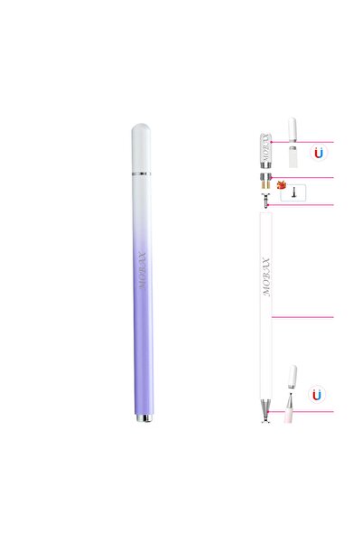 UnDePlus Dokunmatik Tablet Telefon Kalemi +1 Yedek Uç Renk Geçişli Passive St...