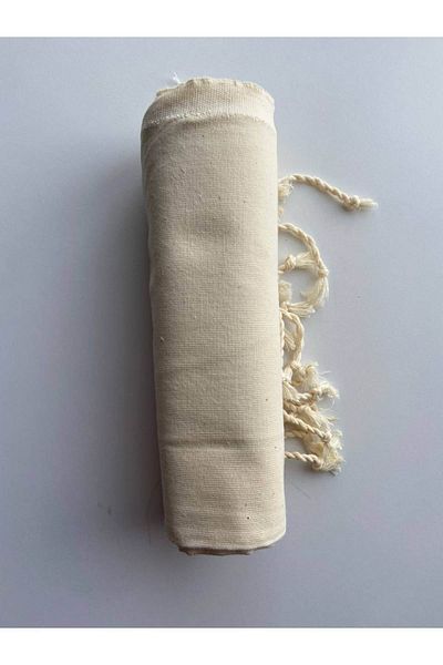 Mrmemo Φυσικό Peshtemal Organic Woven Μπεζ Χρώμα