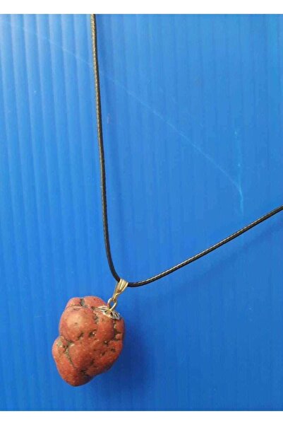 İMREN AKSESUAR قلادة من الحجر الطبيعي البرونزي (حجر البزاقة)