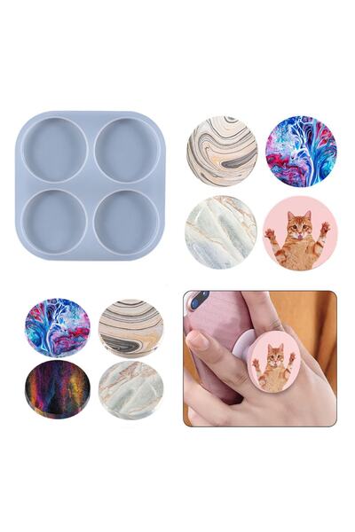 Getshop Epoksi Telefon Tutucu Cep Telefon Braketi Magnet Silikon Kalıbı Gt9395