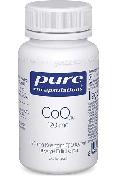 Pure Encapsulations 120 ملغ من الإنزيم المساعد Q10 - 30 كبسولة تغليف نقي