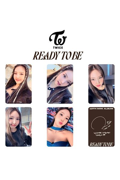 Kpop Dünyasi مجموعة بطاقات الألبوم "Ready To Be" من Twice Nayeon