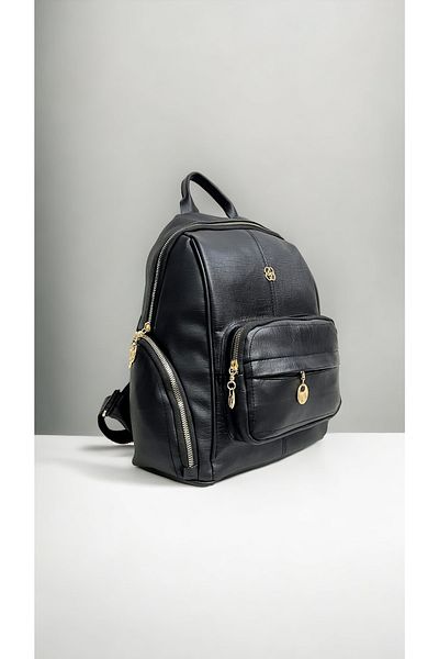 samilon Rucsac negru pentru femei - elegant și convenabil