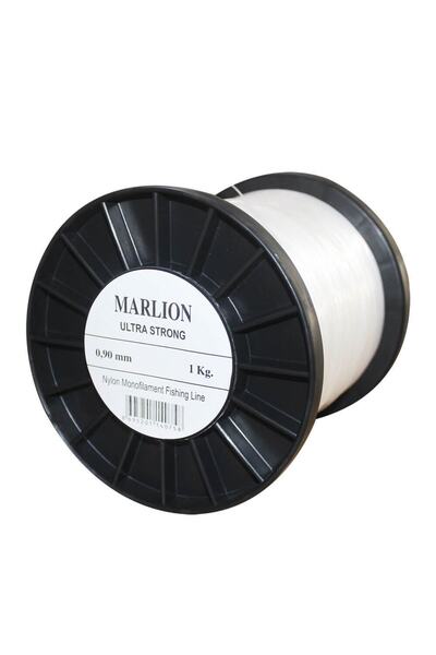 Albastar Μαρλιόν Νήμα Πετονιάς σε Κουλούρα 1 κιλό Λευκό 0.80 χιλιοστά