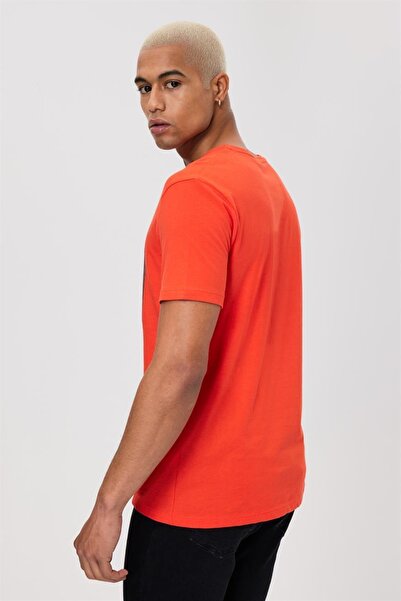 Lee Cooper Men's T-shirt Coral 232 Lcm242044 Patrice O Neck