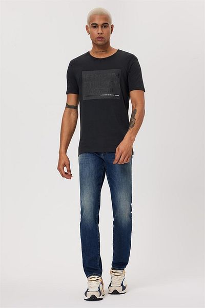 Lee Cooper Patrice Men's O-Neck T-shirt Anthracite
