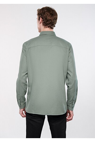 Mavi Yeşil Gömlek Slim Fit / Dar Kesim 8810217-80692
