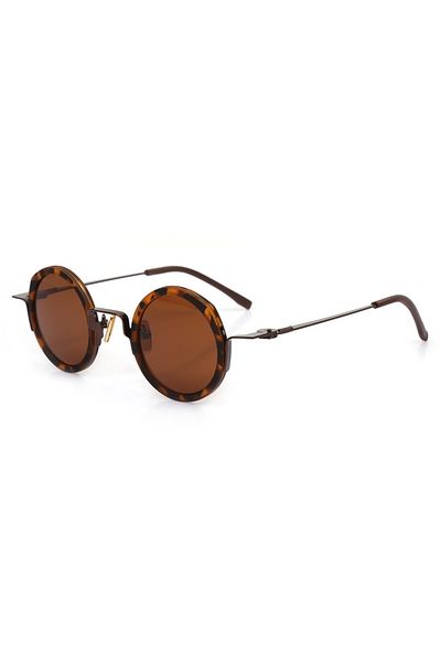 TomyHelf Women's Sunglasses Brown Lens Patterned Frame