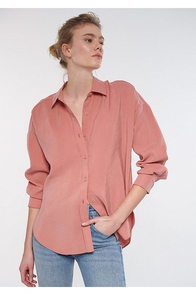 Mavi Košile Lux Touch Pink Modal Boyfriend 122854-71069
