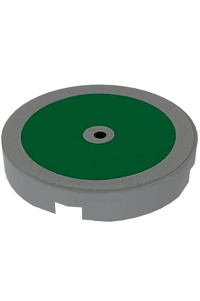 LEGO Original Custom Accessory Creator Tile 2 X 2 Printed Round Tiles Green Sports Alter Disc 1 Piece