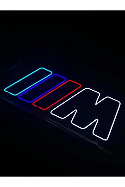 dekoraven Bmw M Performance Neon Led Tabela Dekoratif Aydınlatma(50x30cm)