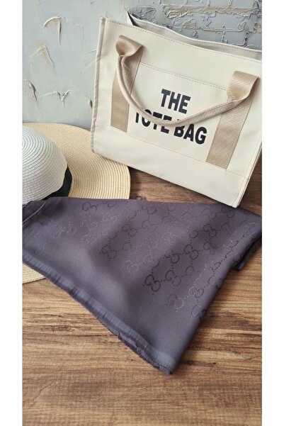 Nilbutik Pamuk Ipek Karışımlı  Desen Şal