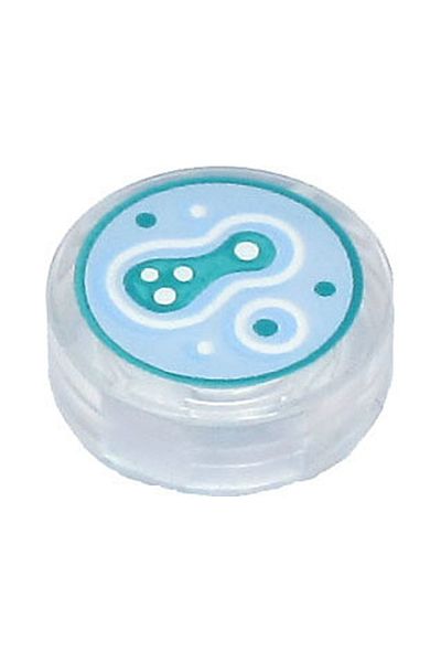 LEGO Original Custom Moc Accessory Creator Tile 1 X 1 Printed Round Tile Transparent Cell 1 Piece