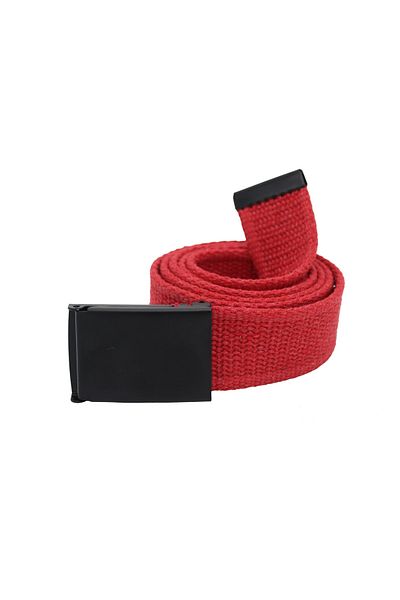 Anatoli Unisex Red Tactical Sport Canvas Belt with Black Buckle